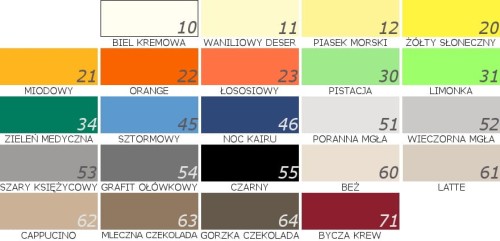 paleta kolorów