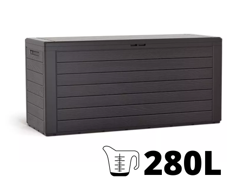 Skrzynia ogrodowa brązowa 280L Woodebox