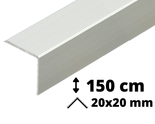 Narożnik schodowy ryfel aluminium 150 cm 2x2 cm.png