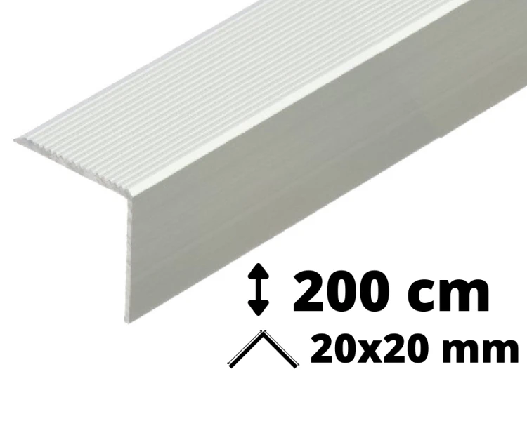 Narożnik schodowy ryfel aluminium 200 cm 2x2 cm.png