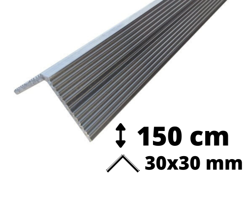Narożnik schodowy ryfel aluminium 150 cm 3x3 cm.png