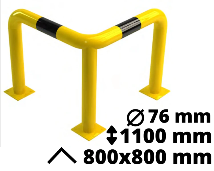 Odbojnica stalowa narożna wys. 1100mm 800x800mm.png