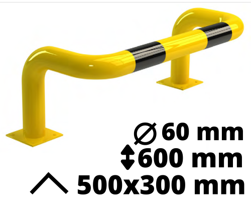 Odbojnica stalowa U2 h=600mm szer=500mm Ø60mm.png