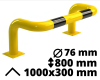 Odbojnica stalowa U2 h=800mm szer=1000mm Ø76mm.png