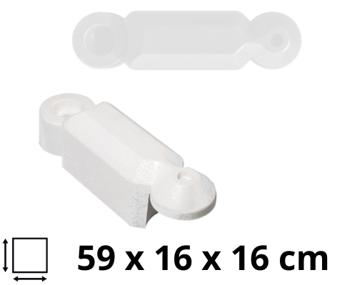 Separator ruchu drogowego łańcuchowy biały.png