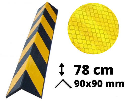 Narożnik parkingowy 78,5 cm, 90x90 mm.