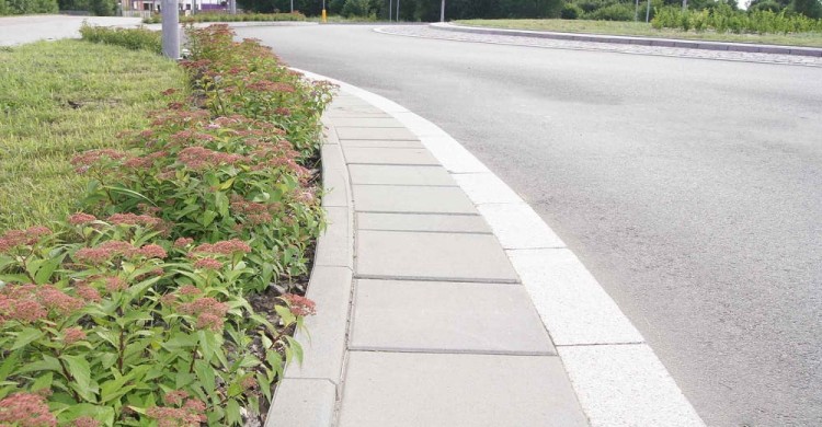 Płyta chodnikowa szara 35x35x5 cm fazowane krawędzie