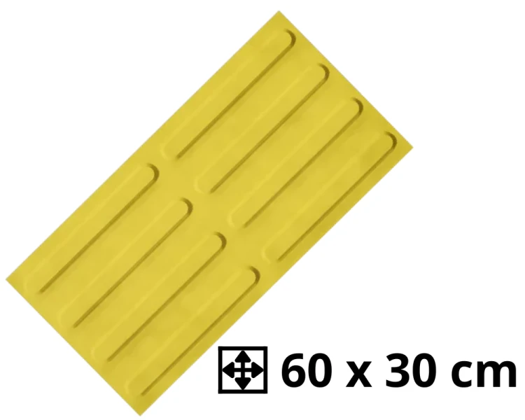 Płyta dotykowa 60x30 cm wzór w paski Brajl.png