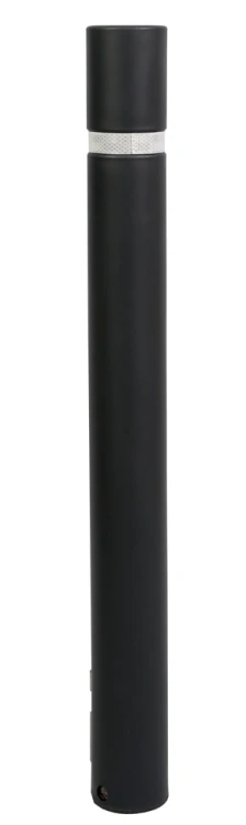 Słupek miejski z taśmą odblaskową 100 cm czarny2.png