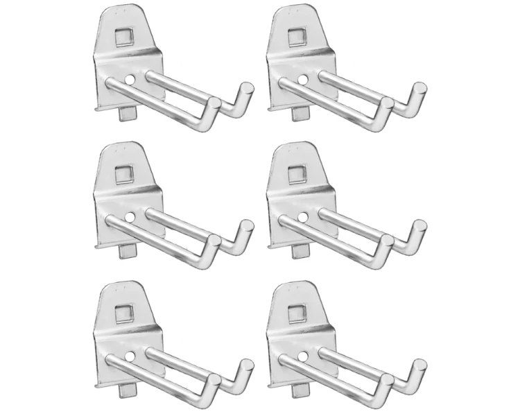 Haki podwójne duże metalowe zestaw 6 sztuk.png