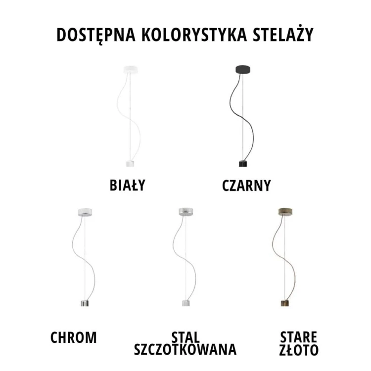Lampa wisząca regulowana żyrandol 60cm HAJFA stelaże