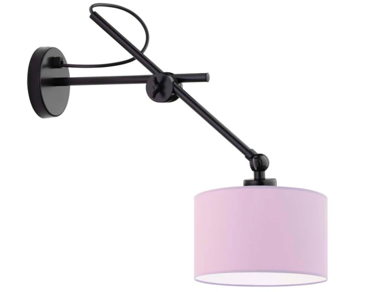 Designerski kinkiet ruchomy na wysięgniku HAMILTON jasy fioletowy.png