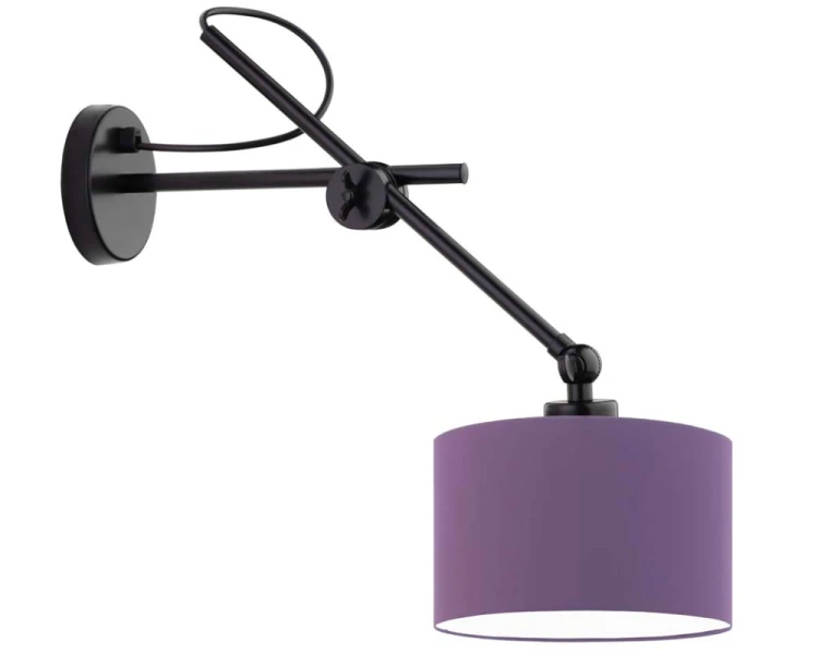 Designerski kinkiet ruchomy na wysięgniku HAMILTON fioletowy.png