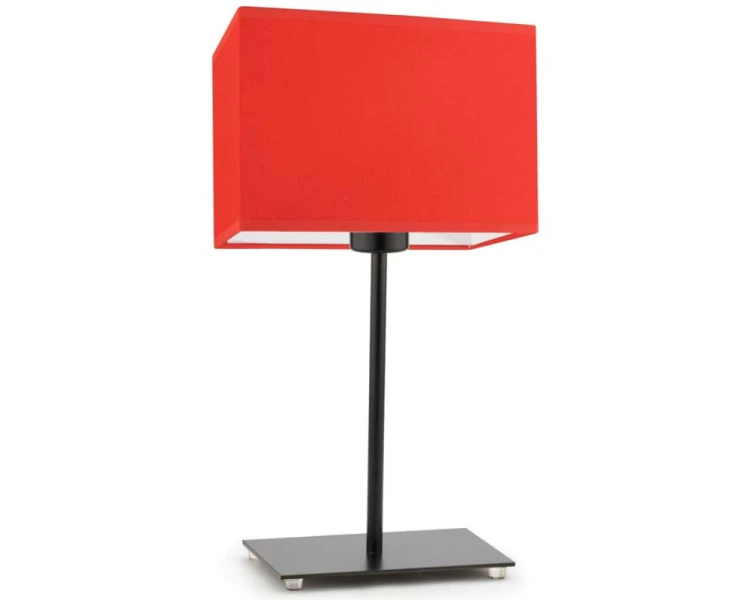 Lampka nocna z abażurem AMALFI czerwona.png