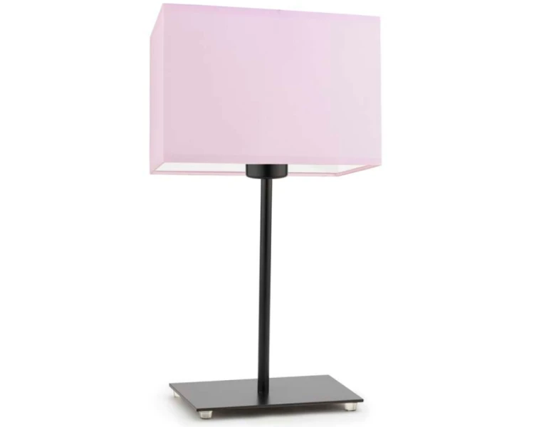 Lampka nocna z abażurem AMALFI różowy.png