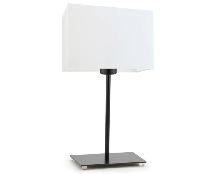 Lampka nocna z abażurem AMALFI biała .png