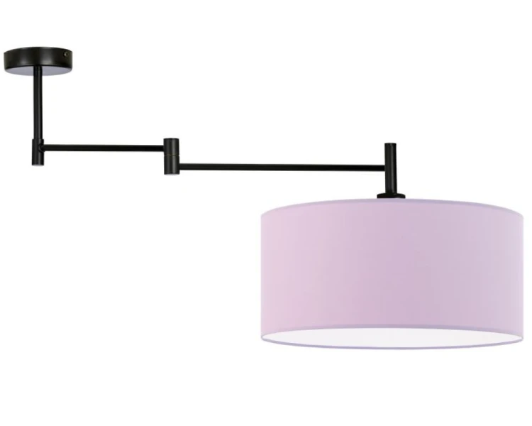 Lampa sufitowa z  regulowanym ramieniem 40cm RANGUN jasny fioletowy.png