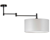 Lampa sufitowa z  regulowanym ramieniem 40cm RANGUN jasny szary.png
