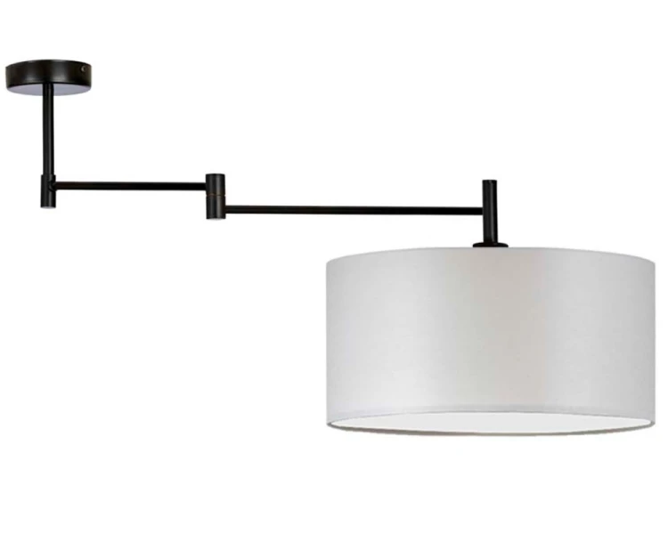 Lampa sufitowa z  regulowanym ramieniem 40cm RANGUN jasny szary.png