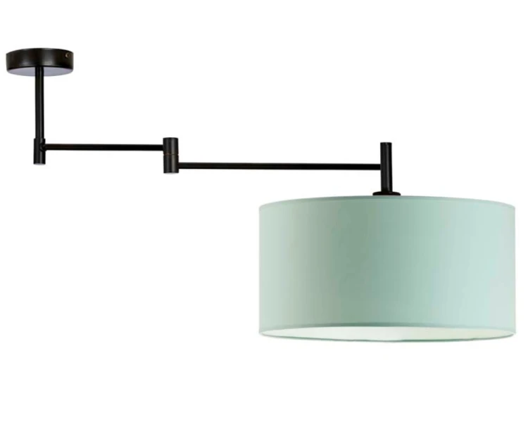Lampa sufitowa z  regulowanym ramieniem 40cm RANGUN miętowy.png