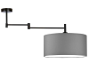 Lampa sufitowa z  regulowanym ramieniem 40cm RANGUN szary.png