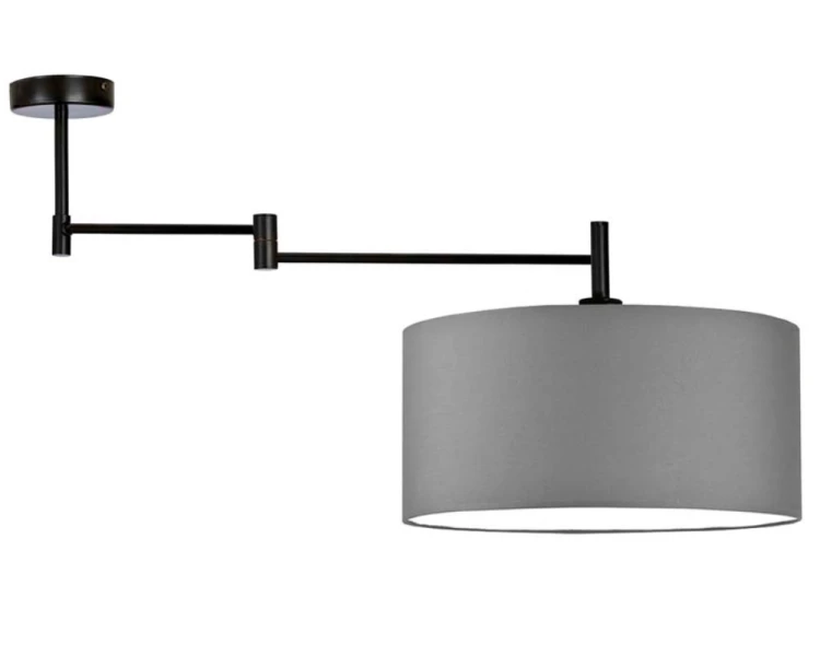 Lampa sufitowa z  regulowanym ramieniem 40cm RANGUN szary.png
