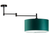 Lampa sufitowa z  regulowanym ramieniem 40cm RANGUN zieleń butelkowa.png