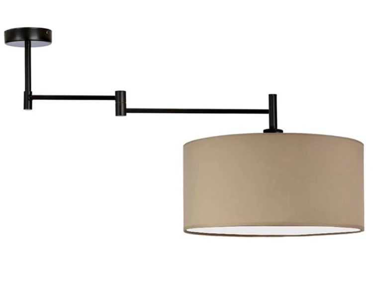 Lampa sufitowa z  regulowanym ramieniem 40cm RANGUN  beżowy.png