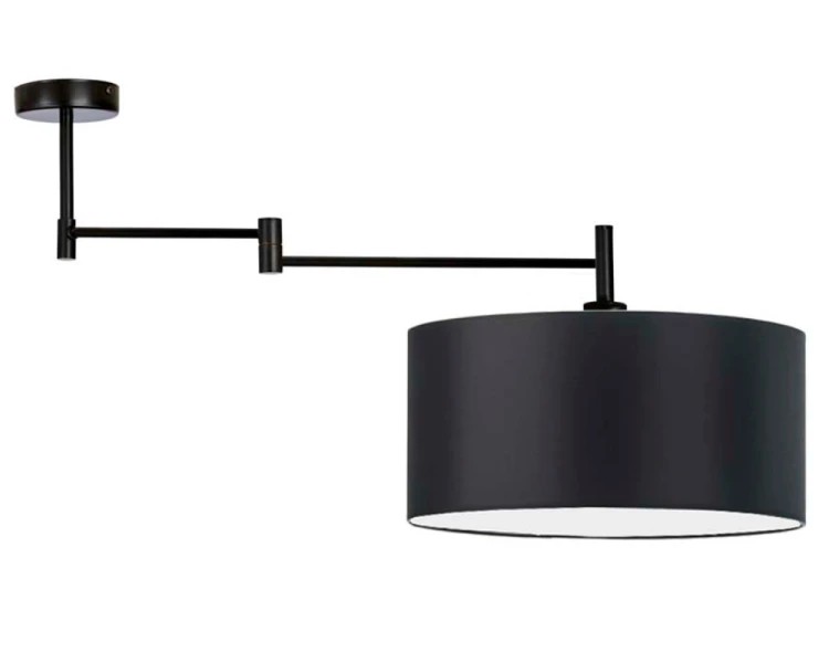 Lampa sufitowa z  regulowanym ramieniem 40cm RANGUN  czarny.png