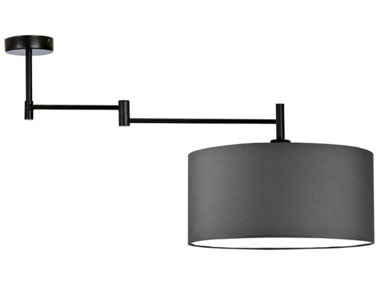 Lampa sufitowa z  regulowanym ramieniem 40cm RANGUN grafit.png
