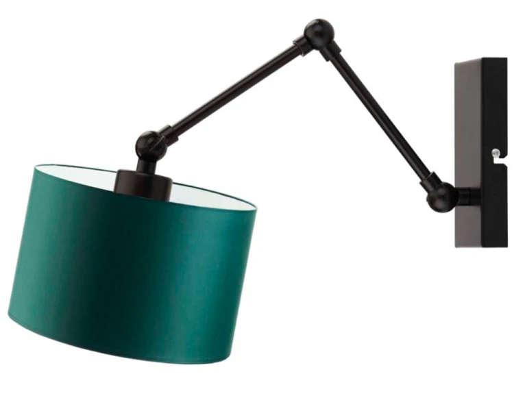 Kinkiet regulowany z wysięgnikiem TULON butelkowa zieleń.png