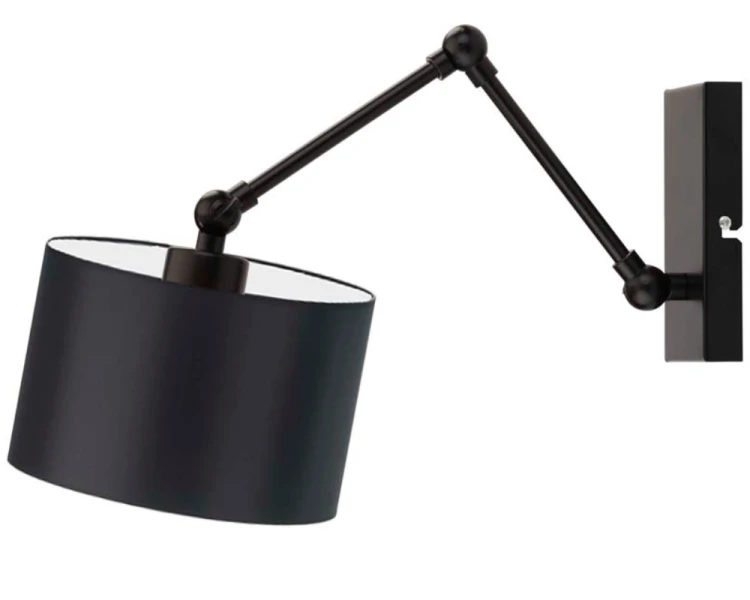 Kinkiet regulowany z wysięgnikiem TULON czarny.png