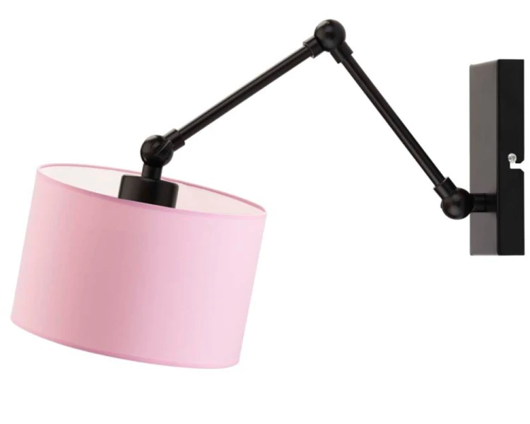 Kinkiet regulowany z wysięgnikiem TULON różowy.png