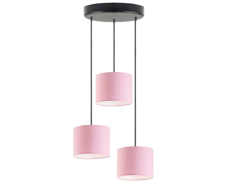 Lampa wisząca trzypunktowa regulowana 120cm PUEBLO jasny różowy.png