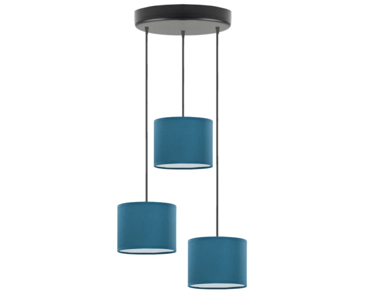 Lampa wisząca trzypunktowa regulowana 120cm PUEBLO niebieska.png
