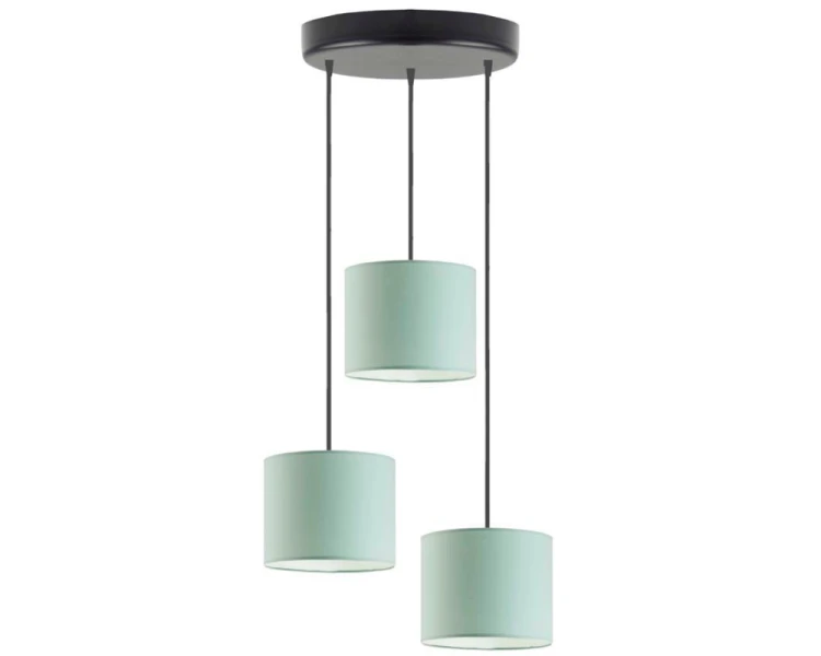Lampa wisząca trzypunktowa regulowana 120cm PUEBLO jasny miętowy.png