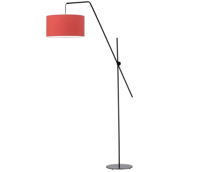 Lampa podłogowa stojąca regulowana BILBOA czerwona.png