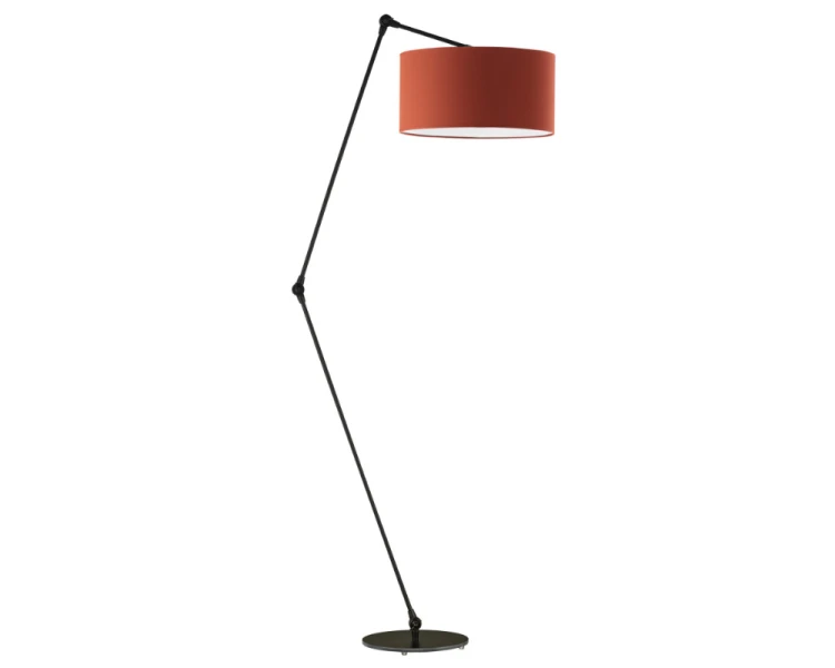 Lampa podłogowa z regulacją kąta padania światła BARI rdzawy.png
