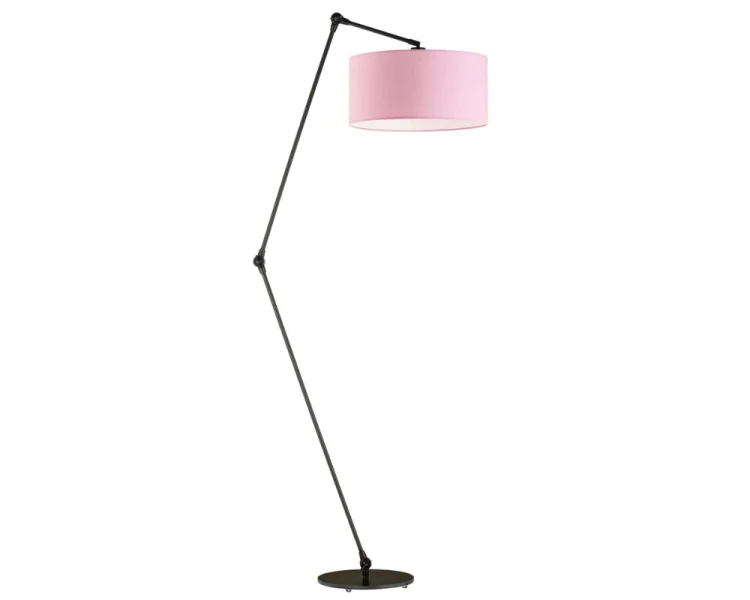 Lampa podłogowa z regulacją kąta padania światła BARI różowy.png