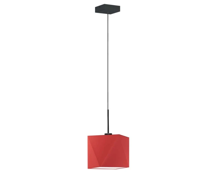 Lampa wisząca regulowana geometryczna 120cm SALLO czerwony.png
