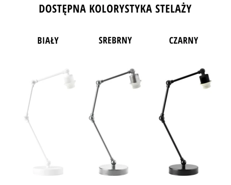 Lampka biurkowa z regulacją kąta padania światła ASMARA stelaże.png