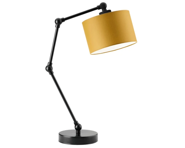 Lampka biurkowa z regulacją kąta padania światła ASMARA musztardowy.png
