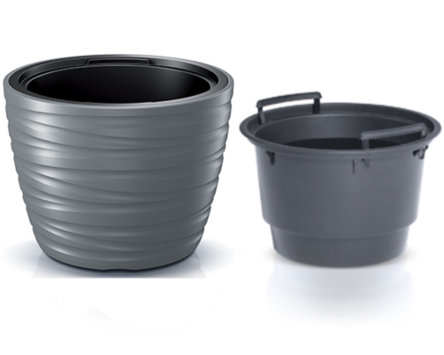 Donica mrozoodporna 48L z wkładem 40L szara Maze - 2