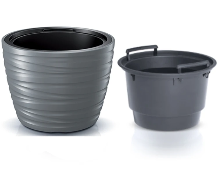 Donica mrozoodporna 48L z wkładem 40L szara Maze - 2