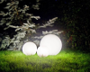 Lampa ogrodowa biała kula 30cm G300Z - 2
