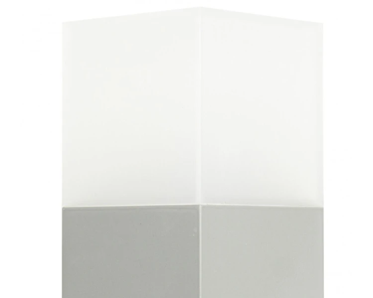 Lampa stojąca do ogrodu słupek 33cm srebrny CB-330 AL