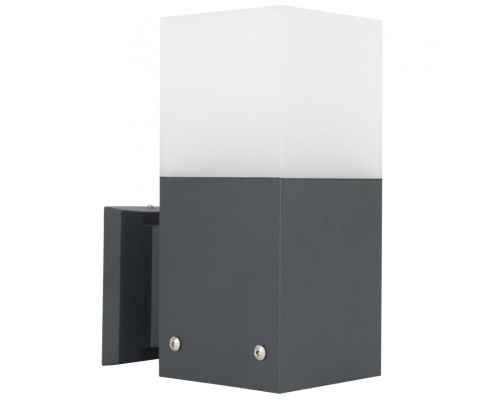 Kinkiet elewacyjny zewnętrzny ogrodowy 22cm ciemny popiel CB-MAX K DG