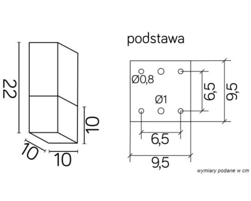 Lampa ogrodowa na sufit srebrna CB-MAX S AL - 2