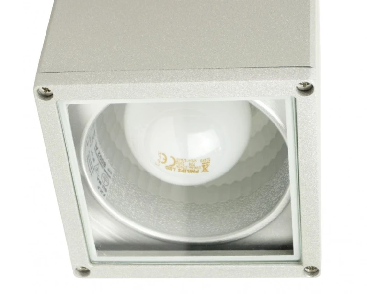 Lampa na sufit zewnętrzna stylowa srebrna ADELA 8003 AL - 3