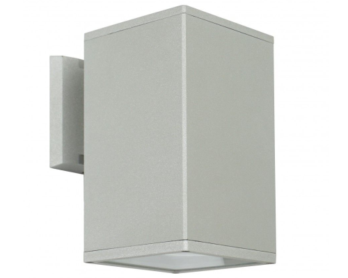 Zewnętrzny kinkiet ścienny elewacyjny 20cm srebrny ADELA 8002 AL